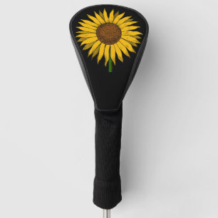 Couvre-club De Golf Fleur jaune de tournesol