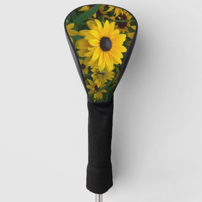 Couvre-club De Golf Fleur jaune mystique (Devant)