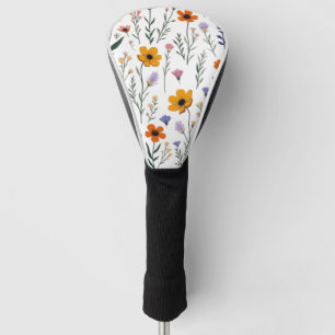 Couvre-club De Golf Fleur sauvage Whimsy - Motif de prairie douce