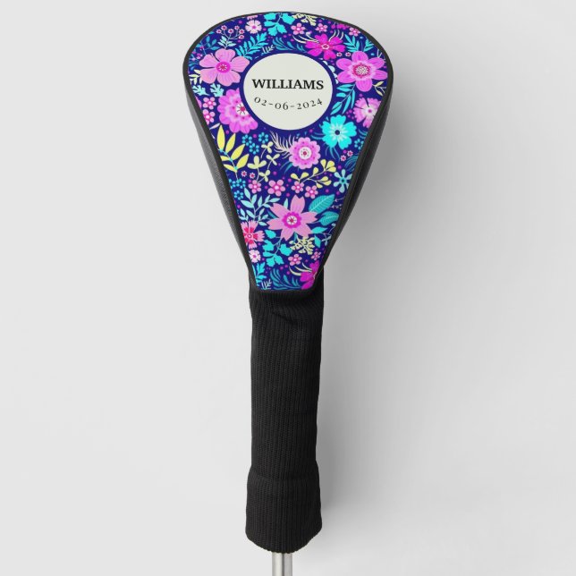 COUVRE-CLUB DE GOLF FLEURS (Devant)