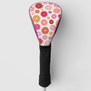Couvre-club De Golf Fleurs Colorées Grand Motif