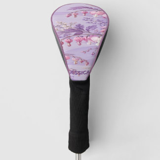 Couvre-club De Golf Fleurs de Cœur Saignant Personnalisées