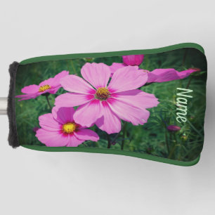 Couvre-club De Golf Fleurs de Cosmos Rose Personnalisées