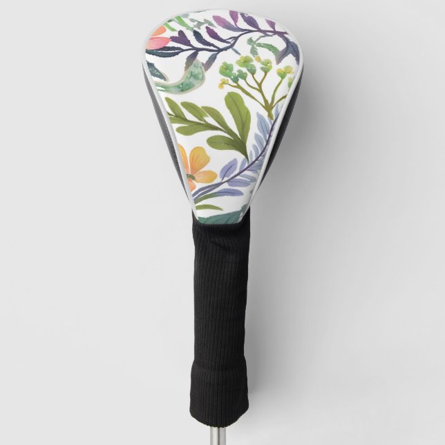 Couvre-club De Golf Fleurs de printemps | Champs de fleurs  (Devant)
