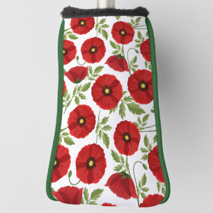 Couvre-club De Golf Fleurs d'été joyeuses floraison de pavot