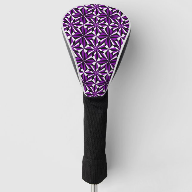 Couvre-club De Golf Fleurs du désert en violet (Devant)