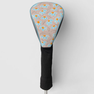 Couvre-club De Golf Fleurs heureuses