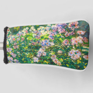 Couvre-club De Golf Fleurs jolies vintages Illustration Fleurs blanche
