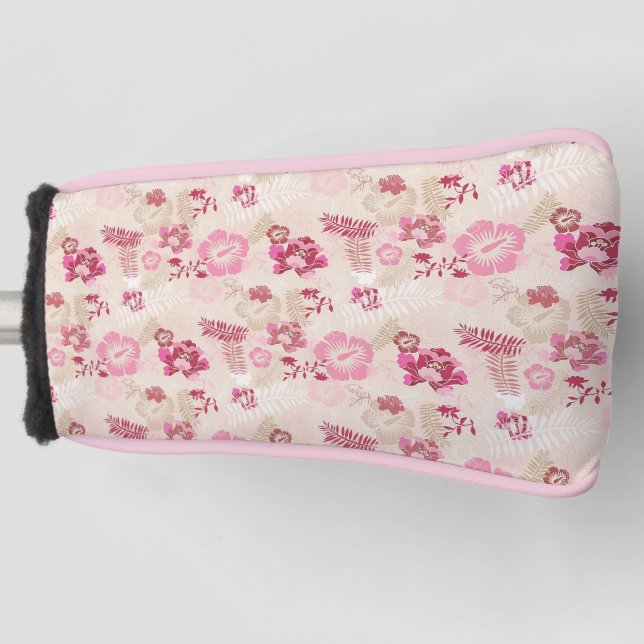 Couvre-club De Golf Fleurs modernes roses mignonnes motif Haut basket (Devant)