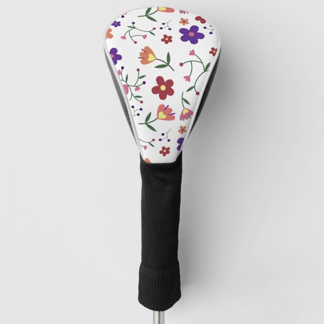 Couvre-club De Golf Fleurs motifs (Devant)