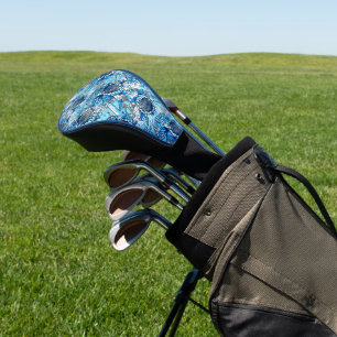 Couvre-club De Golf Floral de Waratah bleu été