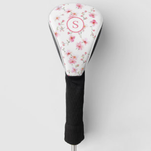 Couvre-club De Golf Floral rose personnalisé