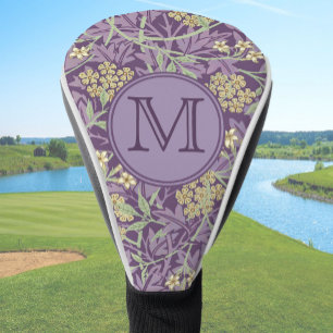 Couvre-club De Golf Floral violet William Morris premières sur mesure
