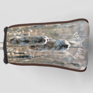 Couvre-club De Golf Fluffy Cattails Nature Personnalisée