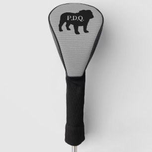 Couvre-club De Golf Français Bulldog Chien race Silhouette Texte perso