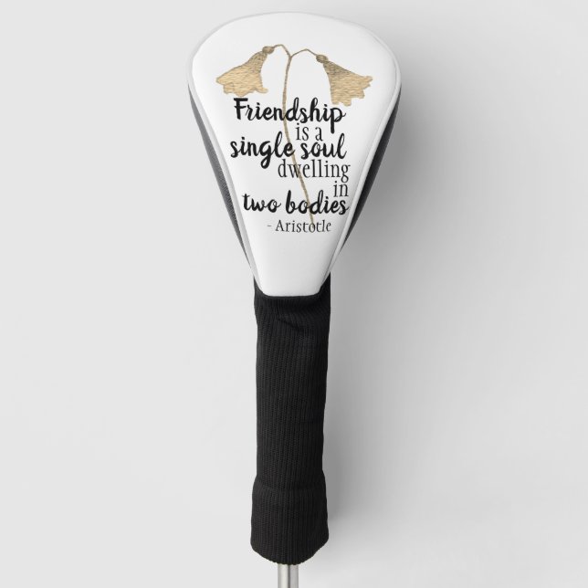 Couvre-club De Golf Friendship Quote Flowers (Devant)