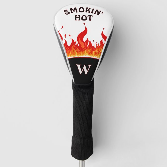 Couvre-club De Golf Fumer Flammes chaudes (Devant)