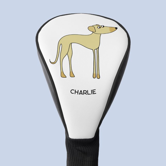 Couvre-club De Golf Fun Dog Personnalisé (Fun Sloughi Arabian Greyhound dog personalized golf head cover)