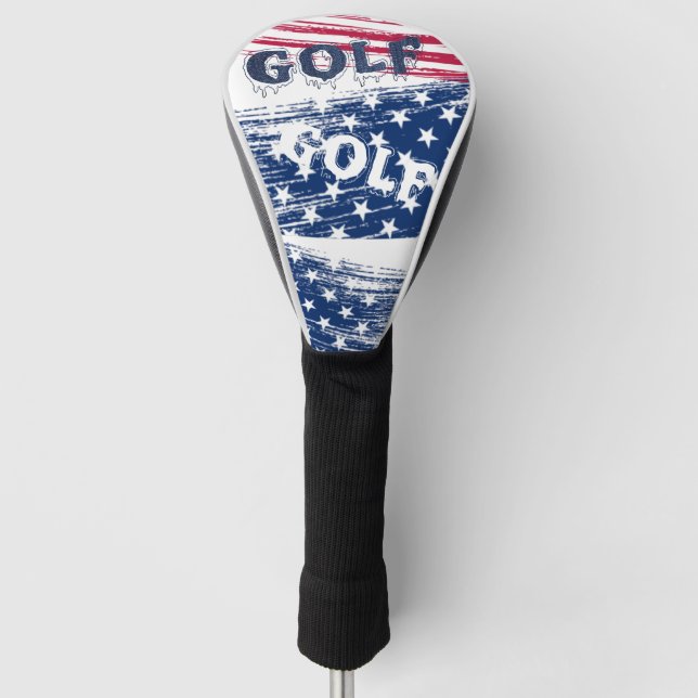 Couvre-club De Golf Funda para palo de golf con bandera Estados Unidos (Devant)