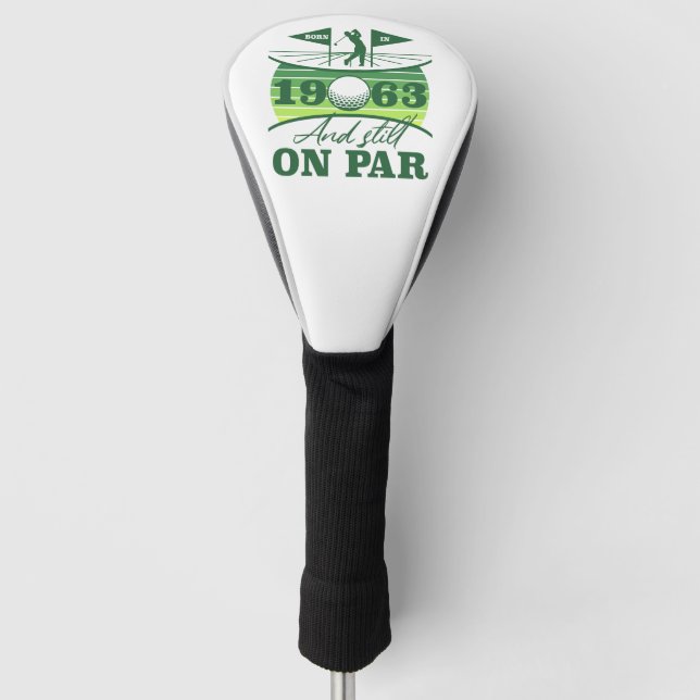 Couvre-club De Golf Funny 1963 Golfer 60e anniversaire (Devant)