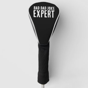 Couvre-club De Golf Funny Bad Papa Plaisanter Expert BOLD TYPOGRAPHIE