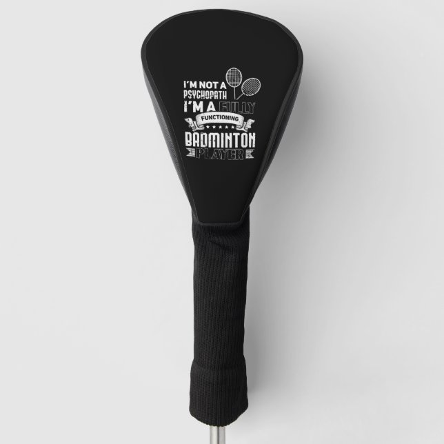 Couvre-club De Golf Funny Badminton (Devant)