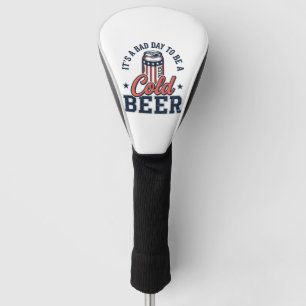 Couvre-club De Golf Funny Chemise Vector Vintage Bière froide Patrioti