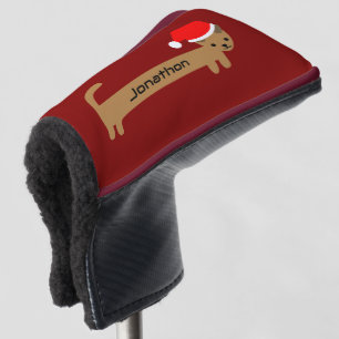 Couvre-club De Golf Funny Dachshund Bourgogne Rouge mignonne