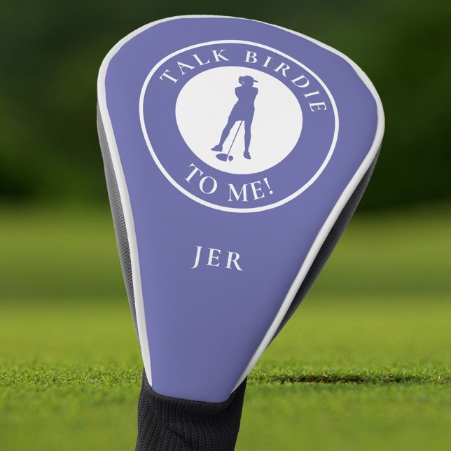 Couvre-club De Golf Funny Saying Talk Birdie To Me Custom Monogram (Funny Saying Talk Birdie To Me Custom Monogram Golf Head Cover)