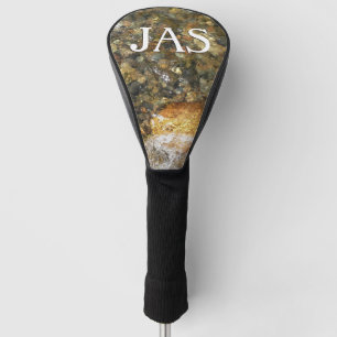 Couvre-club De Golf Galets Brown et gris naturel Abstrait