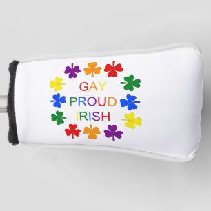 Couvre-club De Golf Gay Fier Irlandais LGBT Rainbow Shamrocks