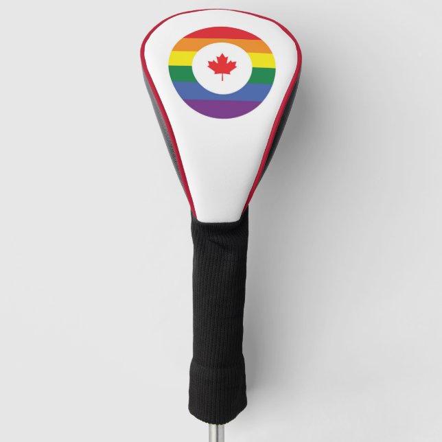Couvre-club De Golf Gay pride canadien (Devant)
