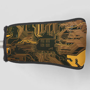 Couvre-club De Golf Geek Sortie carte circuit électronique orange PCB