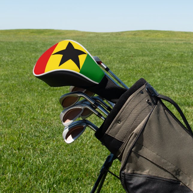 Couvre-club De Golf Ghana Flag (In Situ)