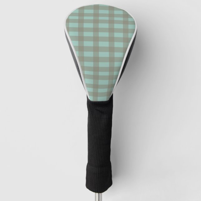 Couvre-club De Golf Gingham vert (Devant)
