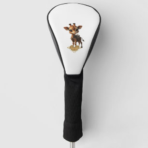 Couvre-club De Golf Girafe bébé en steampunk-dessin de style classique