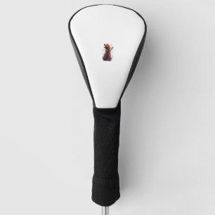 Couvre-club De Golf Golden Retriever chien Jouer Electric Guitar Rock