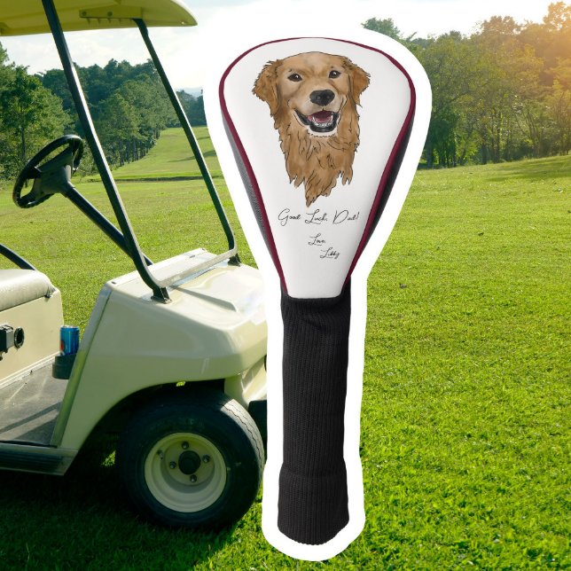 Couvre-club De Golf Golden Retriever Golf Head Cover (Créateur téléchargé)