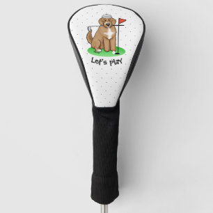 Couvre-club De Golf Goldendoodle Chien Jouer Golf (rouge whmk2) Plaisi
