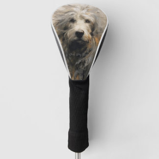 Couvre-club De Golf Goldendoodle Dog au vent 001 - Yacobsen Derosa