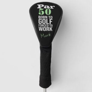 Couvre-club De Golf Golf 50e anniversaire né de la force de golf à tra