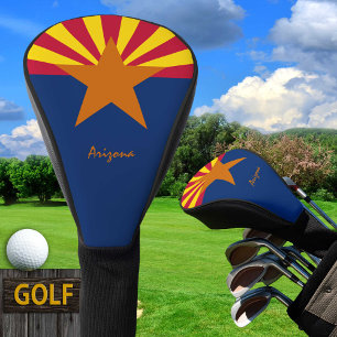 Couvre-club De Golf Golf Arizona & Arizona Drapeau / Clubs de golf Cou