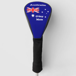 Couvre-club De Golf Golf Australie Drapeau & G-day Mate /Golf Clubs Co