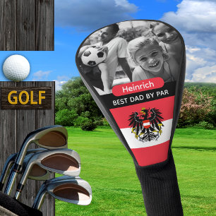 Couvre-club De Golf Golf Autriche, Meilleur Papa, Drapeau Autrichien,