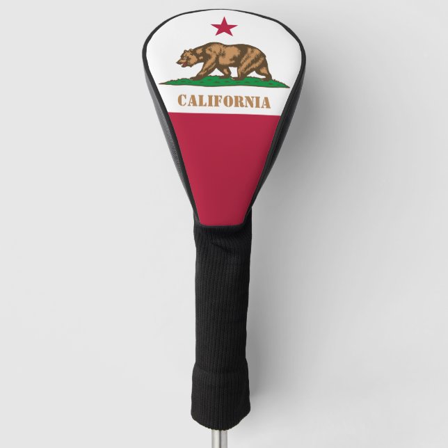 Couvre-club De Golf Golf California & Flag USA / Golf Clubs Couverture (Devant)