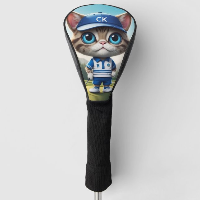 Couvre-club De Golf Golf Cat aka Cool Kitty Personal (Devant)