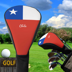 Couvre-club De Golf Golf Chili & Chili - Drapeau Chilien / Clubs de Go