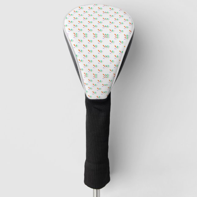 Couvre-club De Golf Golf club head cover with a sleek design (Devant)