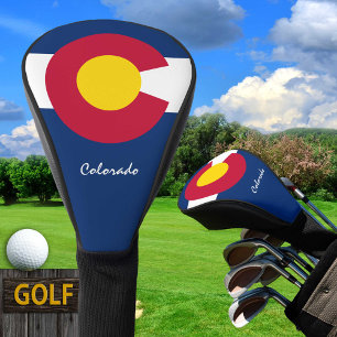 Couvre-club De Golf Golf Colorado & Colorado Drapeau / Clubs de golf C