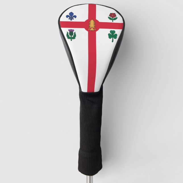 Couvre-club De Golf Golf Driver Cover with Flag of Montreal, Canada (Devant)